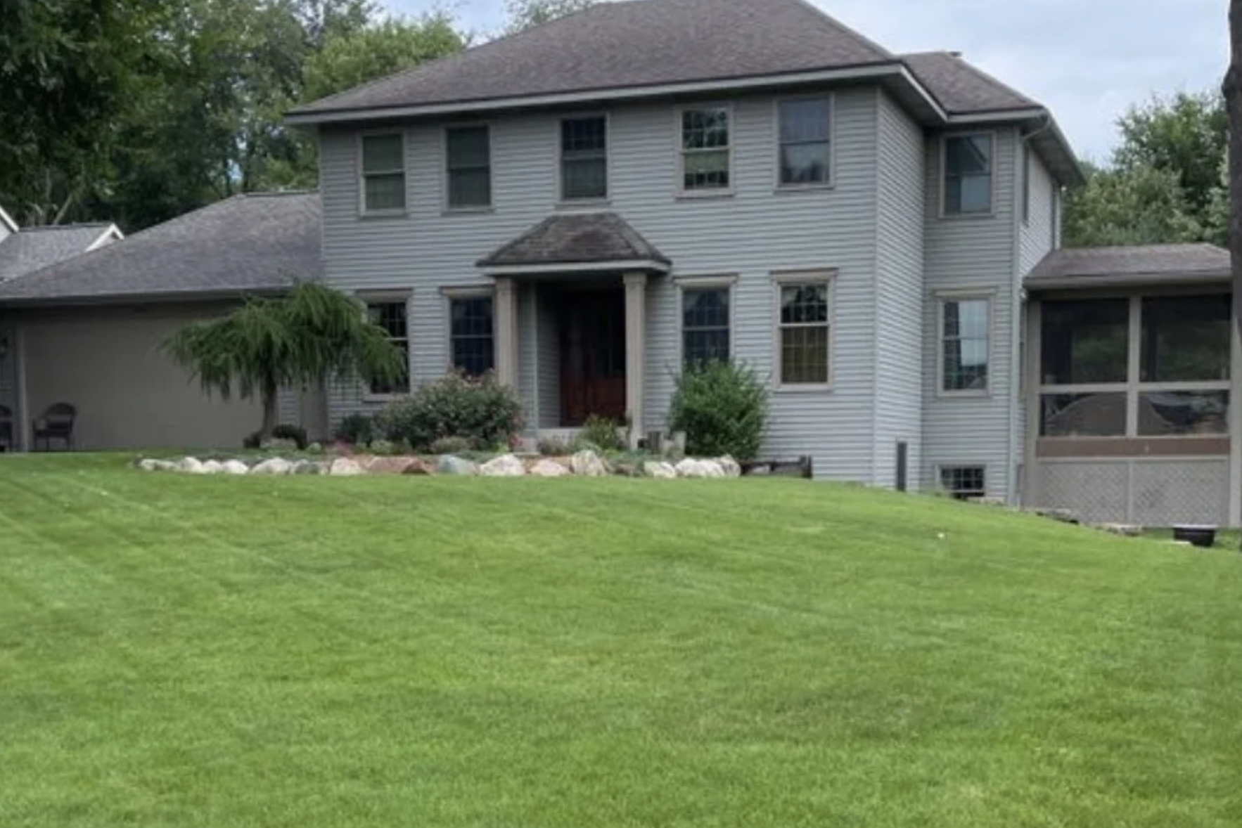 Beautiful lawn in Ada, Michigan